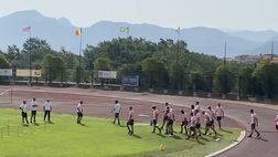 VIDEO Ritiro Palermo, squadra in campo: nel pomeriggio il test contro il Potenza