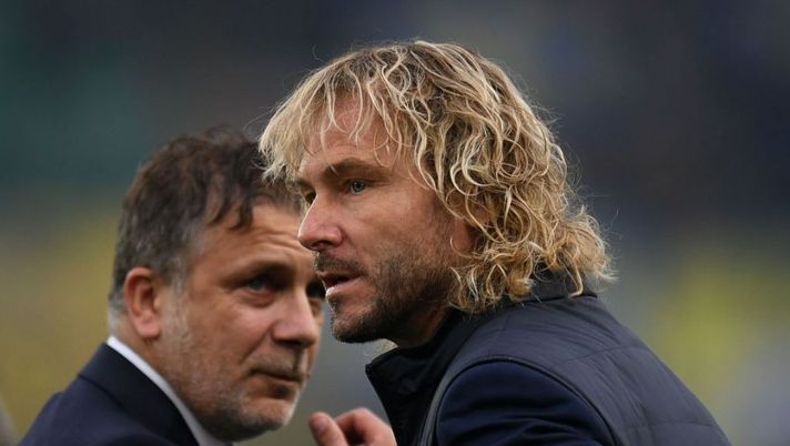 VERONA, ITALY - OCTOBER 30:Pavel Nedved of Juventus during the Serie A match between Hellas and Juventus at Stadio Marcantonio Bentegodi on October 30, 2021 in Verona, Italy. (Photo by Alessandro Sabattini/Getty Images) Nedved: “Depay può giocare con Vlahovic o al suo posto, è uno che valutiamo” - immagine 1