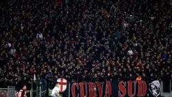 Lazio-Milan, coreografia della Curva Sud ed esodo rossonero