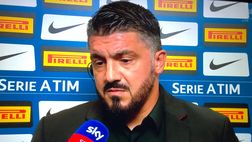 Le rivali – Milan, Gattuso: “L’Inter ha meritato, abbiamo avuto paura. Così brucia, ma…”