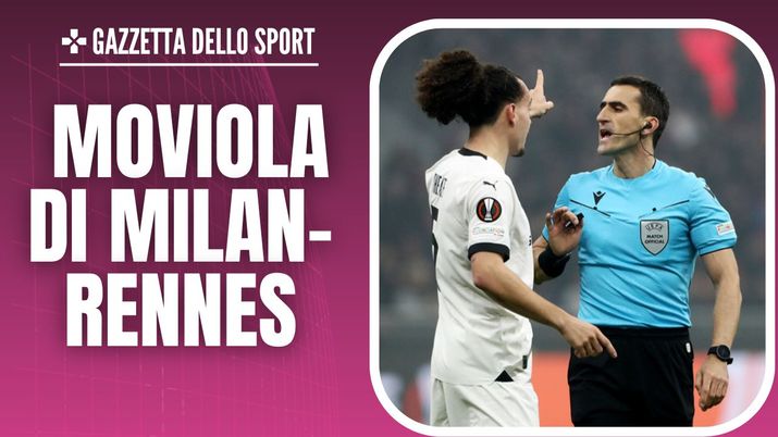 Moviola Milan-Rennes Europa League 2023-2024 arbitro Dabanović