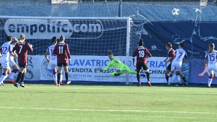 Una fase del derby Empoli-Fiorentina 1-1 dal profilo Facebook del club viola 