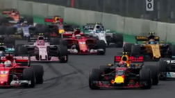 Hamilton campione, ma ecco il contatto iniziale con Vettel