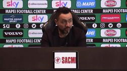 VIDEO Sassuolo-Sampdoria, De Zerbi: “Vincere a San Siro contro il Milan? Vuol dire una cosa sola”