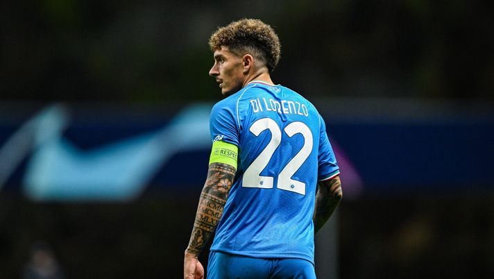 BRAGA, PORTUGAL - SEPTEMBER 20: Giovanni Di Lorenzo of SSC Napoli in action during the UEFA Champions League match between SC Braga and SSC Napoli at Estadio Municipal de Braga on September 20, 2023 in Braga, Portugal. (Photo by Octavio Passos/Getty Images) di lorenzo