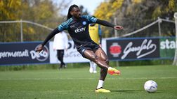 GALLERY Il Napoli si allena in vista del Monza, la squadra vincitrice della partitina