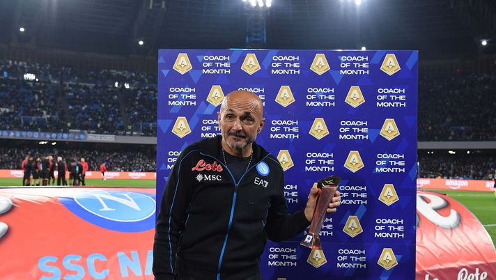 NAPLES, ITALY - MARCH 06: Luciano Spalletti of Napoli during the Serie A match between SSC Napoli and AC Milan at Stadio Diego Armando Maradona on March 06, 2022 in Naples, . (Photo by SSC NAPOLI/SSC NAPOLI via Getty Images) NAPLES, ITALY - MARCH 06: Luciano Spalletti of Napoli during the Serie A match between SSC Napoli and AC Milan at Stadio Diego Armando Maradona on March 06, 2022 in Naples, . (Photo by SSC NAPOLI/SSC NAPOLI via Getty Images)