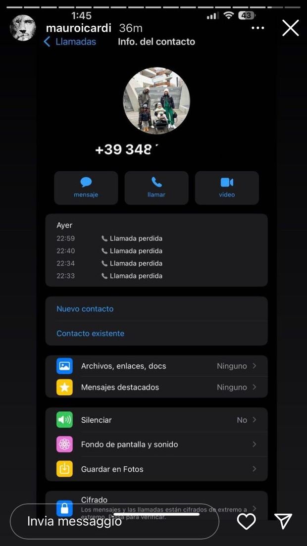 Icardi risponde alla moglie di Keita: “Mi ha chiamato 4 volte. Cancello tutto perché…”- immagine 3