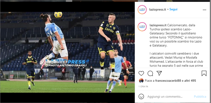 Il like galeotto di Acerbi Il like galeotto di Acerbi