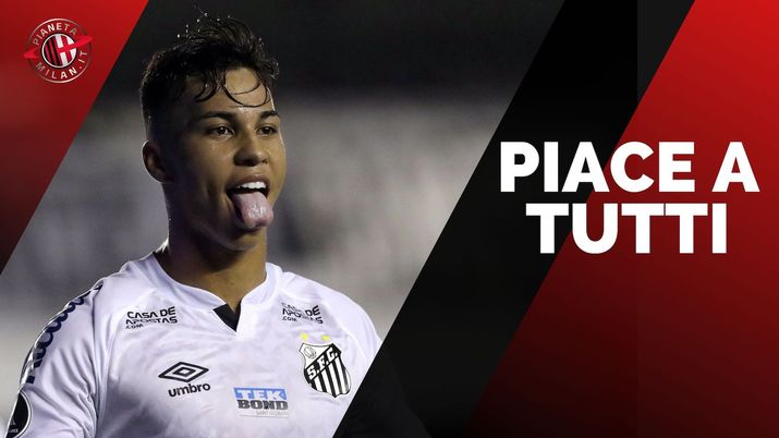 Kaio Jorge (attaccante Santos), obiettivo di calciomercato anche del Milan | AC Milan News (Getty Images) 