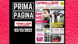 Prima pagina Corriere dello Sport: “Juve tutti addosso. La Germania finisce qui”