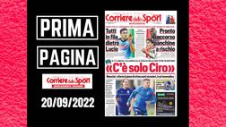 Prima pagina Corriere dello Sport: “Mancini: ‘C’è solo Ciro Immobile'”