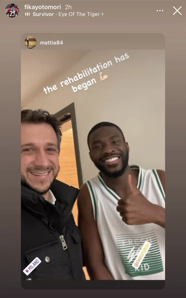 Milan, Tomori scalpita per tornare: “La riabilitazione è cominciata”- immagine 2