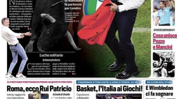 Prima Pagina, Corriere dello Sport: “Vedo rosso. Mancio va all’eurocorrida”