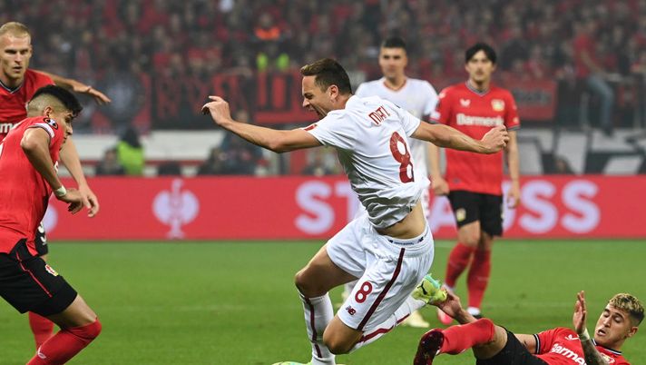 Bayer Leverkusen-Roma 0-0 LE PAGELLE: Matic Caput Mundi. Bove-Pest- immagine 1