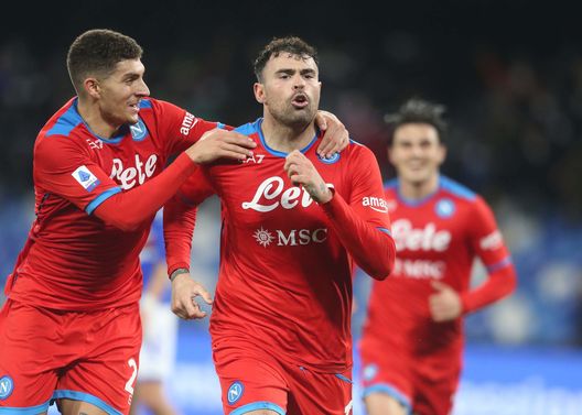 (Photo by SSC NAPOLI via Getty Images) petagna napoli