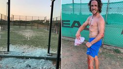 Non si ferma davanti al vetro: Puyol vuol vincere anche a padel, a costo di andare a sbattere…