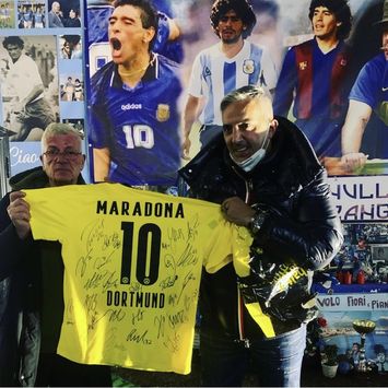 Maglia Napoli Diego Armando Maradona autografata