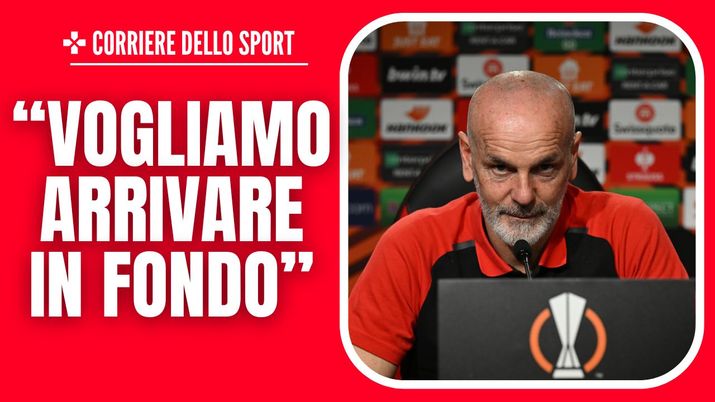 Conferenza Stampa Milan-Rennes Europa League 2023-2024 Pioli