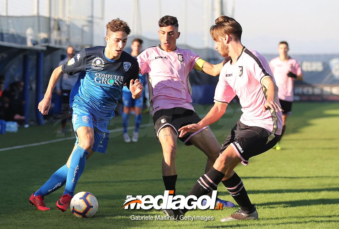  EMPOLI, ITALY - JANUARY 12: Francesco Donati of Empoli Fc in action during the Serie A Primavera between Empoli FC and Citta' di Palermo on January 12, 2019 in Empoli, Italy.  (Photo by Gabriele Maltinti/Getty Images) 