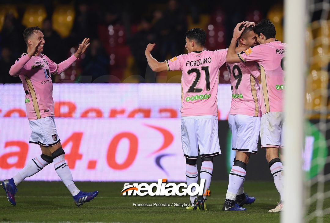  during the Serie B match between Benevento and Carpi FC at Stadio Ciro Vigorito on April 14, 2019 in Benevento, Italy. 