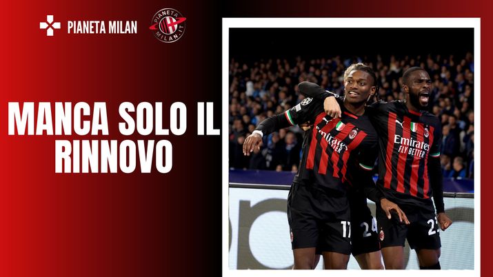 Rafael Leao, attaccante del Milan contro il Napoli