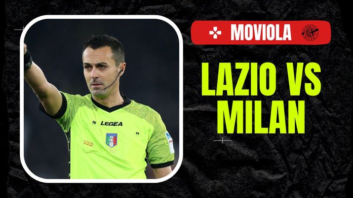 Moviola LIVE Lazio-Milan Serie A 2023-2024 arbitro Di Bello