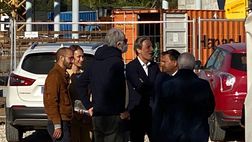 FOTO VN – Visita in corso al Viola Park: presente Giovanni Malagò
