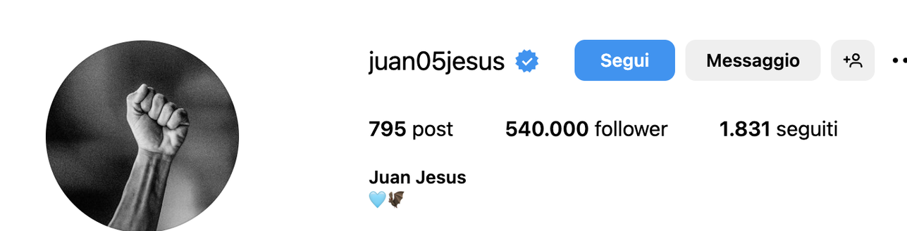 Acerbi assolto, Juan Jesus cambia immagine profilo su Instagram: pugno chiuso di Black Power Acerbi assolto, Juan Jesus cambia immagine profilo su Instagram: pugno chiuso di Black Power - immagine 1