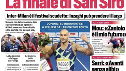 Prima Pagina, Corriere dello Sport: “La finale di San Siro. Mou, Zaniolo il futuro”