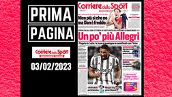 Prima pagina Corriere dello Sport: “Un po’ più Allegri”