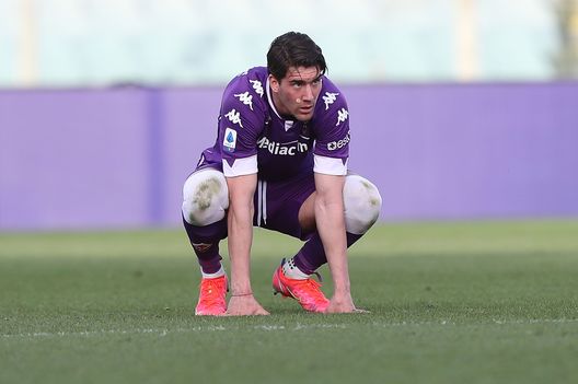 Dusan Vlahovic, attaccante serbo classe 2000 della Fiorentina Dusan Vlahovic, attaccante serbo classe 2000 della Fiorentina