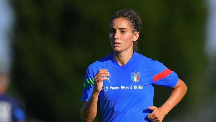 Angelica Soffia, calciatrice del Milan femminile (getty images)