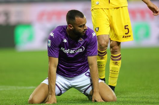 FLORENCE, ITALY - NOVEMBER 09: Arthur Mendonça Cabral of ACF Fiorentina reacts during the Serie A match between ACF Fiorentina and Salernitana at Stadio Artemio Franchi on November 9, 2022 in Florence, Italy. (Photo by Gabriele Maltinti/Getty Images) Delusione Cabral, ipotesi prestito un anno dopo l’investimento- immagine 2