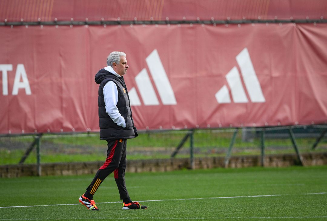 Roma, la rifinitura alla vigilia dell’Atalanta – FOTOGALLERY - immagine 33