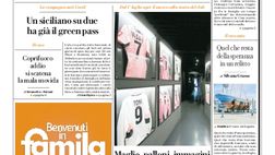 Prima Pagina, La Repubblica-Palermo: “Maglie, palloni, immagini: gloria del rosanero che fu“