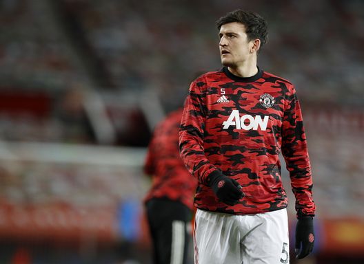 Il capitano del Manchester United Harry Maguire Il capitano del Manchester United Harry Maguire