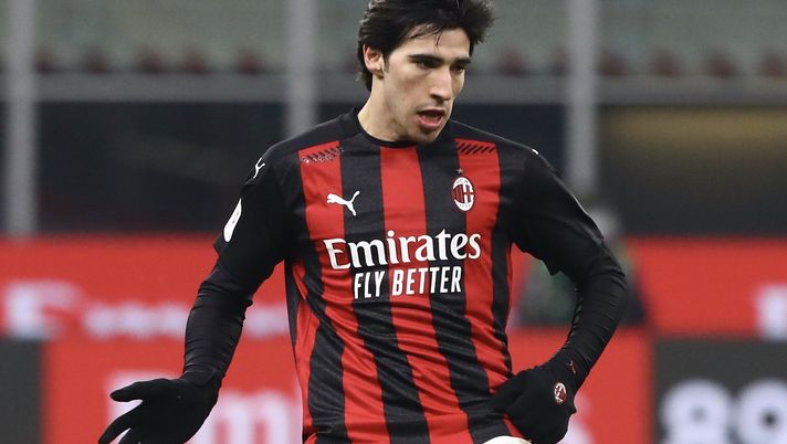 Sandro Tonali (centrocampista AC Milan), qui durante Milan-Torino 5-4 d.c.r. (Coppa Italia 2020-2021) | News (Getty Images) 