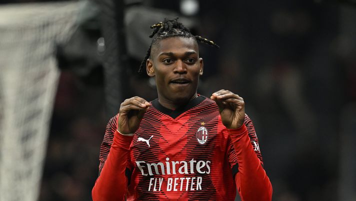 esultanza gol Rafael Leao AC Milan Milan-Atalanta Serie A 2023-2024