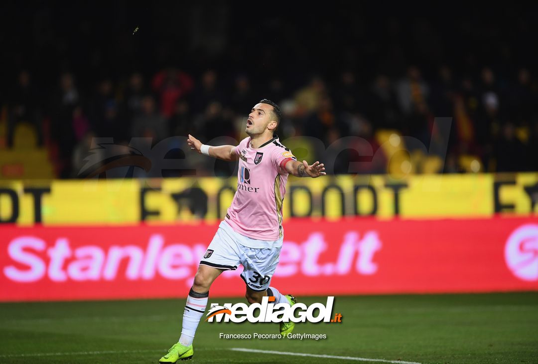  during the Serie B match between Benevento and Carpi FC at Stadio Ciro Vigorito on April 14, 2019 in Benevento, Italy. 
