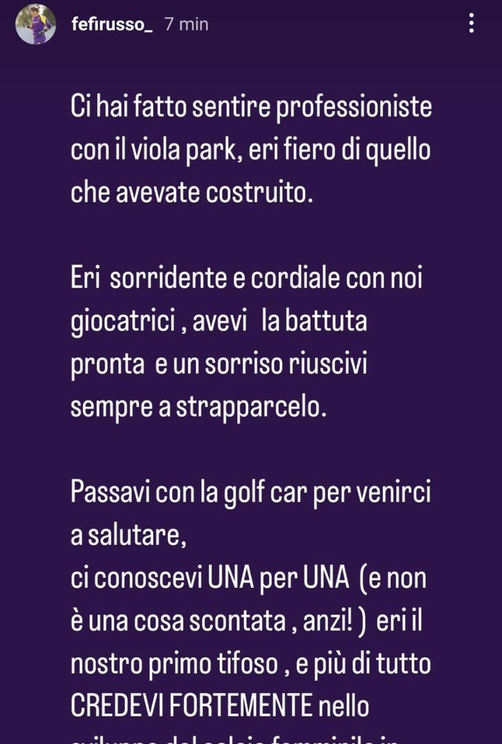 GALLERY – Le reazioni dei giocatori della Fiorentina alla scomparsa di Barone - immagine 22
