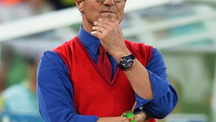 CURITIBA, BRAZIL - JUNE 26: Head coach Fabio Capello of Russia looks on during the 2014 FIFA World Cup Brazil Group H match between Algeria and Russia at Arena da Baixada on June 26, 2014 in Curitiba, Brazil. (Photo by Matthias Hangst/Getty Images) CURITIBA, BRAZIL - JUNE 26: Head coach Fabio Capello of Russia looks on during the 2014 FIFA World Cup Brazil Group H match between Algeria and Russia at Arena da Baixada on June 26, 2014 in Curitiba, Brazil. (Photo by Matthias Hangst/Getty Images)