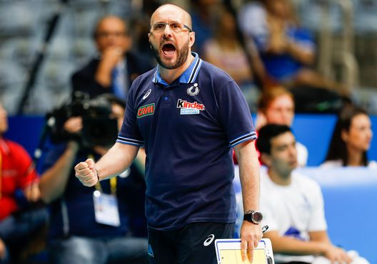 RIO DE JANEIRO, BRAZIL - JULY 15: Mauro Berruto, head coach of Italy in action during the match between Serbia and Italy at Maracanazinho Gymnasium during day one of the FIVB World League 2015 Group 1 Final, on July 15, 2015 in Rio de Janeiro, Brazil. (Photo by Alexandre Schneider/Getty Images for FIVB) RIO DE JANEIRO, BRAZIL - JULY 15: Mauro Berruto, head coach of Italy in action during the match between Serbia and Italy at Maracanazinho Gymnasium during day one of the FIVB World League 2015 Group 1 Final, on July 15, 2015 in Rio de Janeiro, Brazil. (Photo by Alexandre Schneider/Getty Images for FIVB)