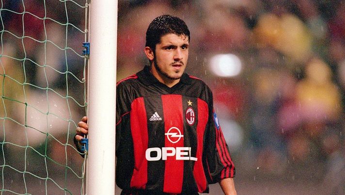 Rino Gattuso con la maglia del Milan (credits: Getty Images) 