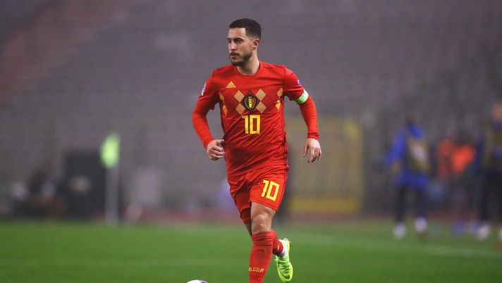 BRUSSELS, BELGIUM - NOVEMBER 15: Eden Hazard of Belgium in action during the UEFA Nations League A group two match between Belgium and Iceland at King Baudouin Stadium on November 15, 2018 in Brussels, Belgium. (Photo by Dean Mouhtaropoulos/Getty Images) BRUSSELS, BELGIUM - NOVEMBER 15: Eden Hazard of Belgium in action during the UEFA Nations League A group two match between Belgium and Iceland at King Baudouin Stadium on November 15, 2018 in Brussels, Belgium. (Photo by Dean Mouhtaropoulos/Getty Images)