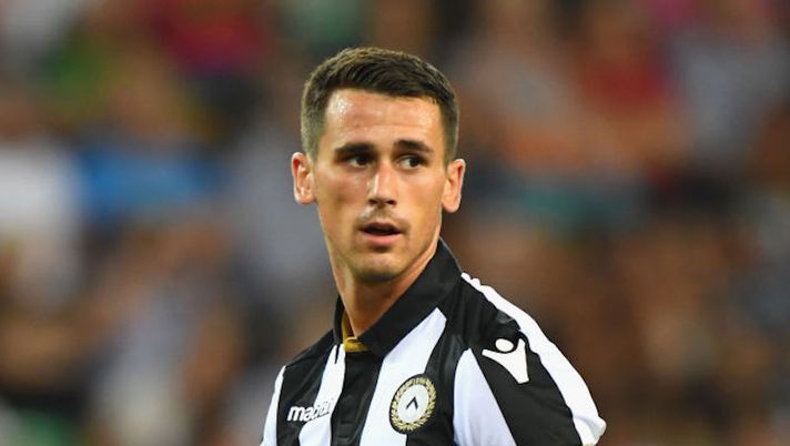 UDINE, ITALY - AUGUST 11: Kevin Lasagna of Udinese Calcio looks on during the Coppa Italia match between Udinese Calcio and Benevento Calcio at Stadio Friuli on August 11, 2018 in Udine, Italy. (Photo by Alessandro Sabattini/Getty Images) Udinese, contromossa di Nicola per la gestione di Lasagna contro il Sassuolo - immagine 1