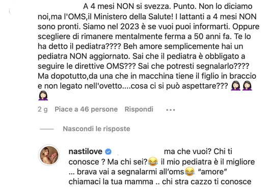 Chiara Nasti, un’hater la critica come mamma. Lei replica furiosa così- immagine 3