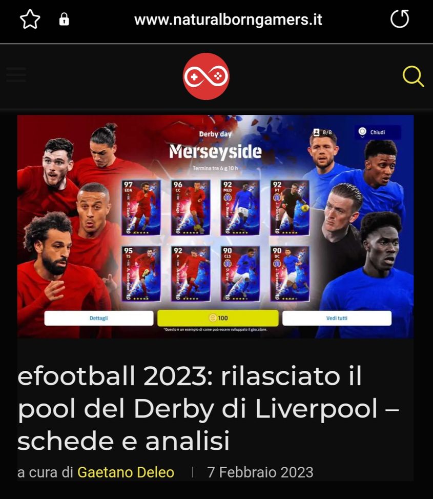 Salah-Onana: efootball 2023 dedica il suo nuovo poster al derby di Liverpool- immagine 2