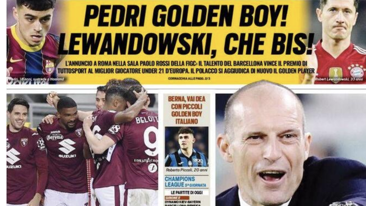 Prima Pagina, Tuttosport: “Juventus, prima per Vlahovic. SI, è il Toro di Juric” Prima Pagina, Tuttosport: “Juventus, prima per Vlahovic. SI, è il Toro di Juric”