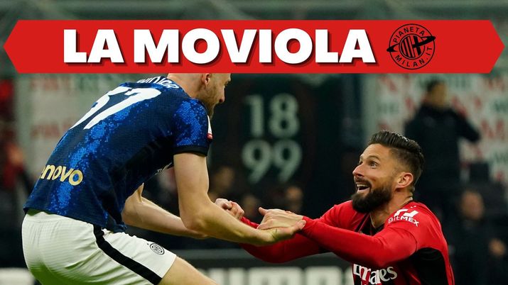 Skriniar Giroud derby Milan-Inter 0-0 Coppa Italia 2021-2022